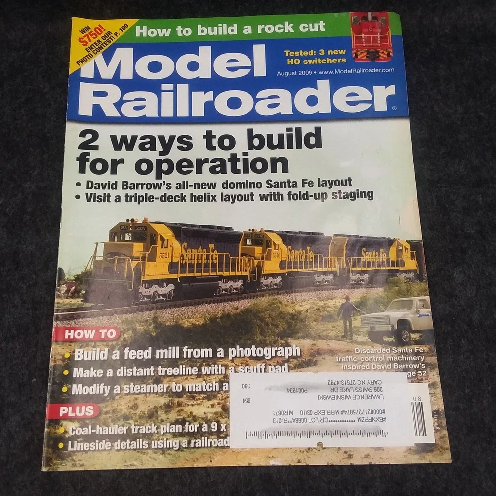 Lot of 5 Issues Model Railroader Magazine‎ 2009 How To Build Layout Operate